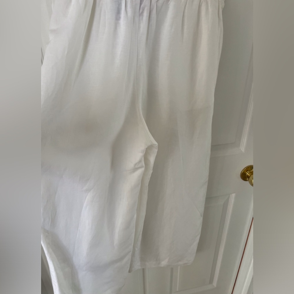 H&M white Linen women’s pants